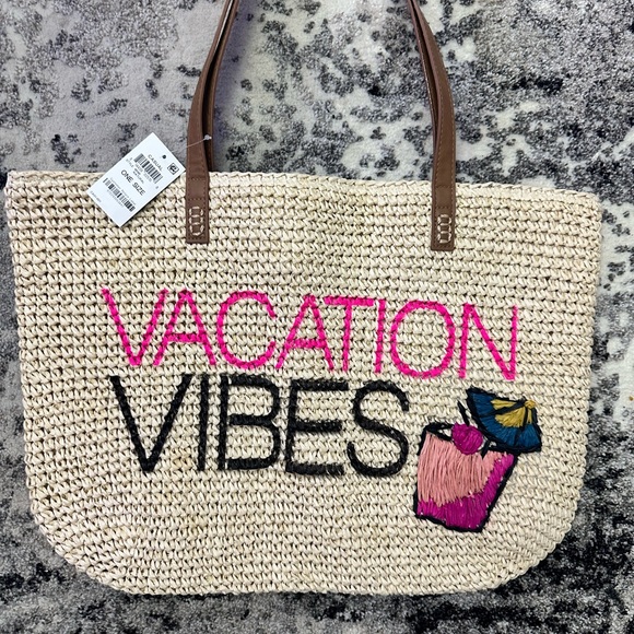 INC International Concepts Mimi Vacation Vibes Beach Bag - Picture 4 of 5